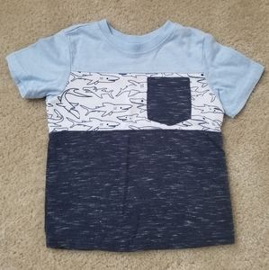 Toddler boys 2T summer shark tee